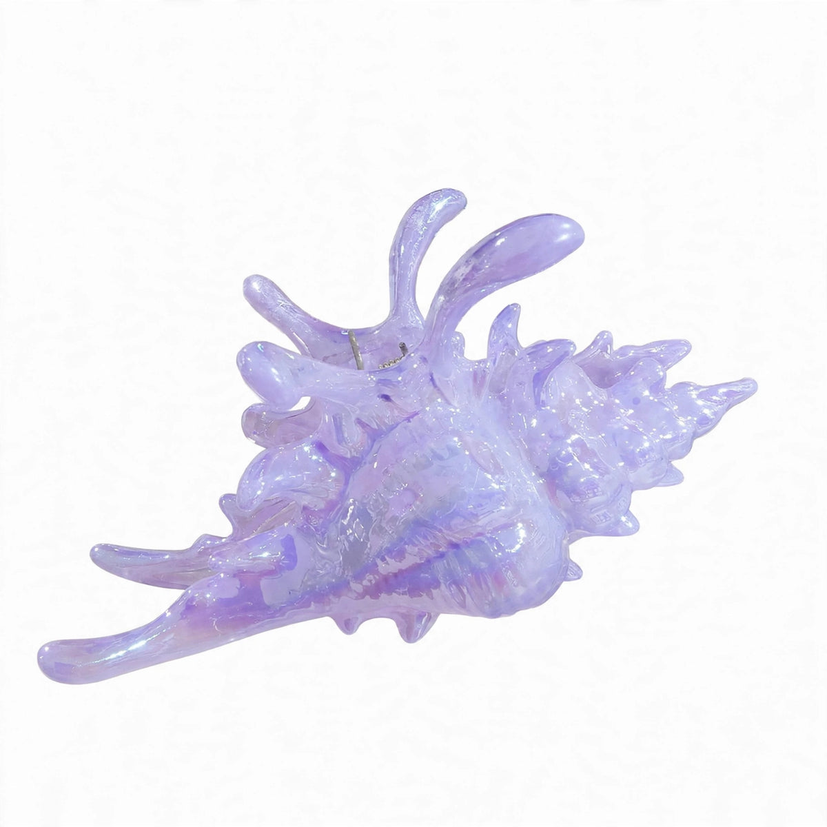 Lavender Conch Shell Hair Claw Clip