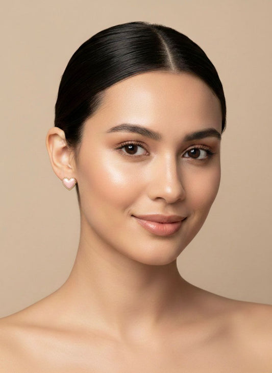 Sweetheart Enamel Studs