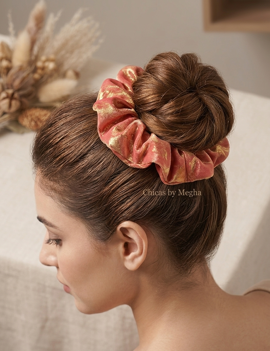 Shimmer & Shine Silk Scrunchie
