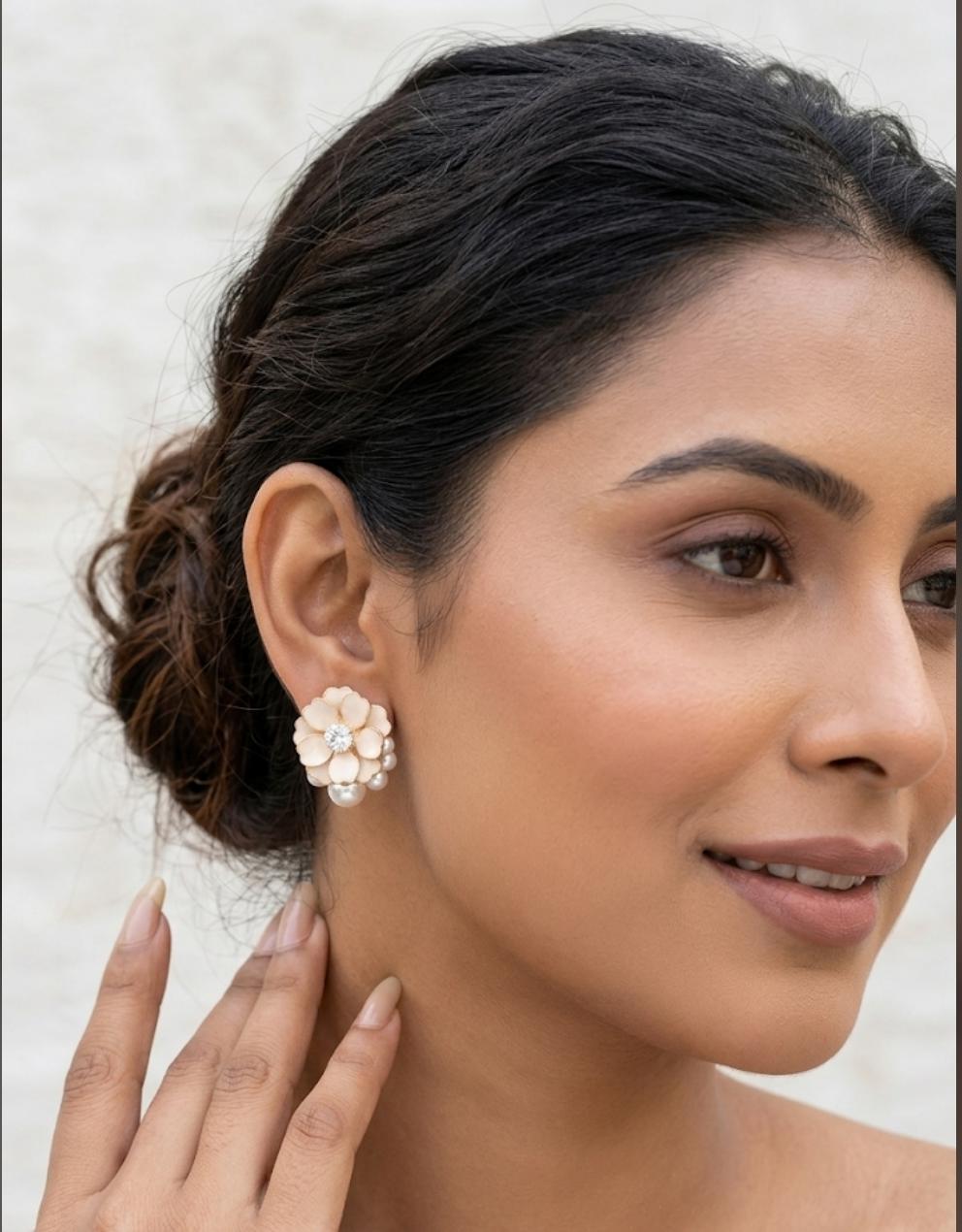 Blossom & Pearl Drop Studs