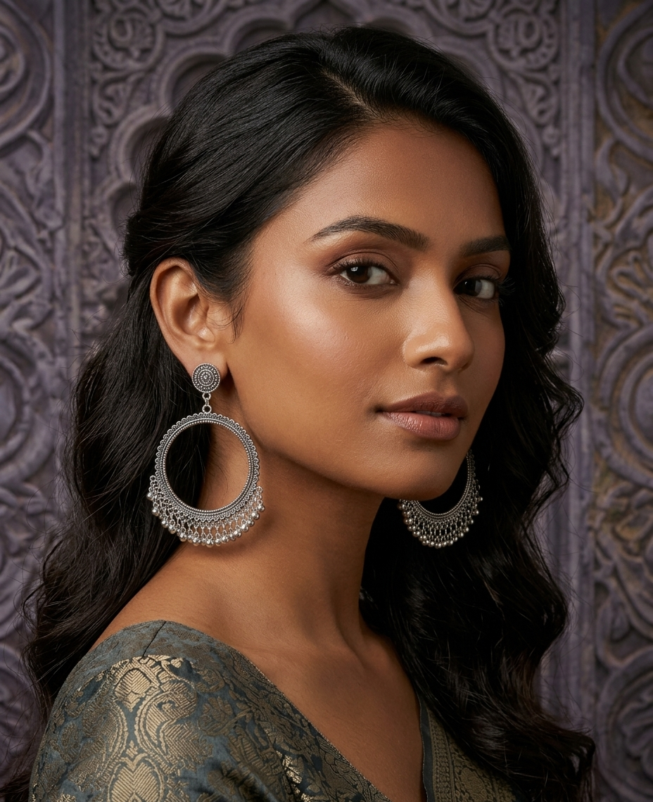 Royal Chandrika Ghungroo Hoops