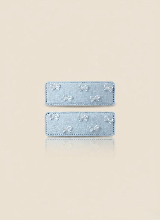 Soft Blue Charm Hair Clip Set