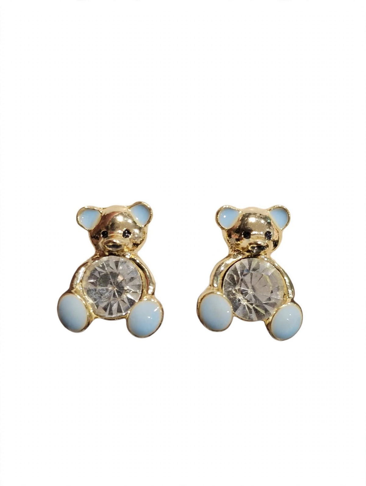 Cute Crystal Bear Earrings