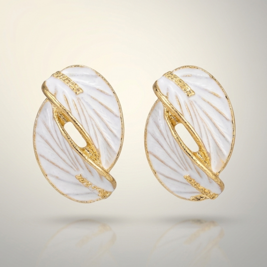 White Feather Studs