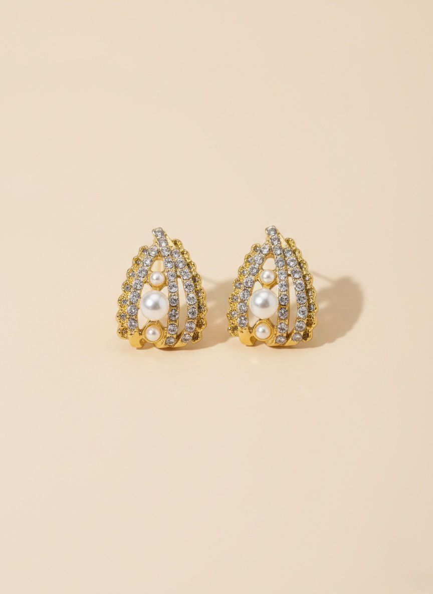 Vintage Pearl Cascade Earring