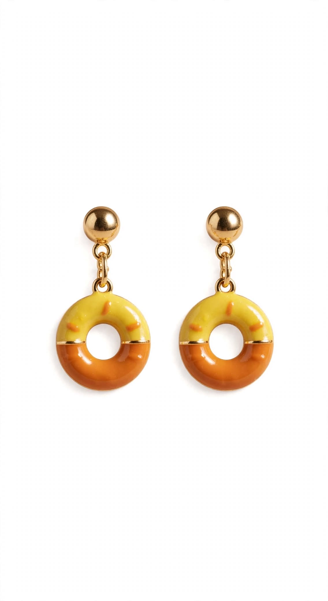 Cute Donut Drop Earrings