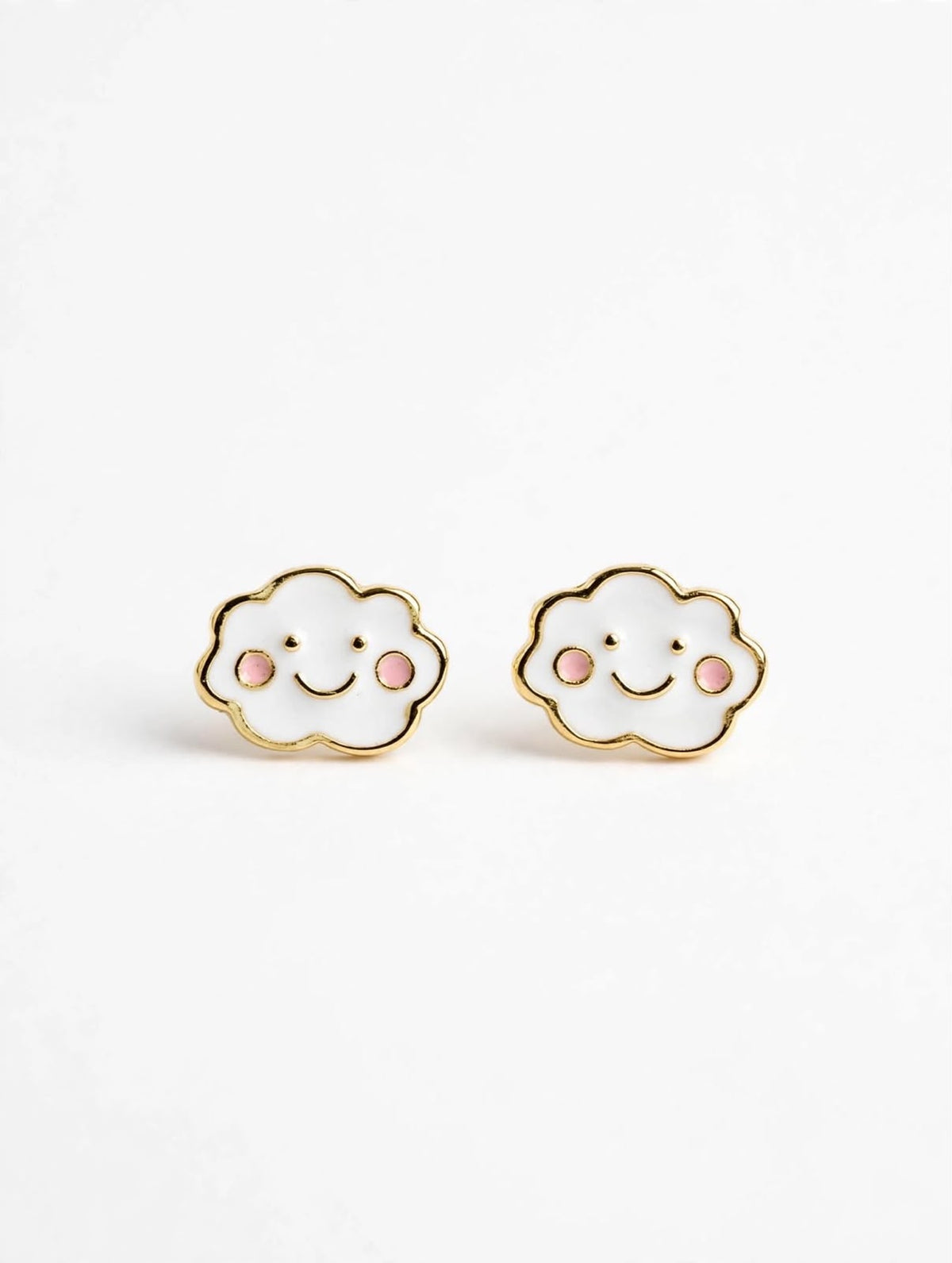 Happy Cloud Stud Earrings