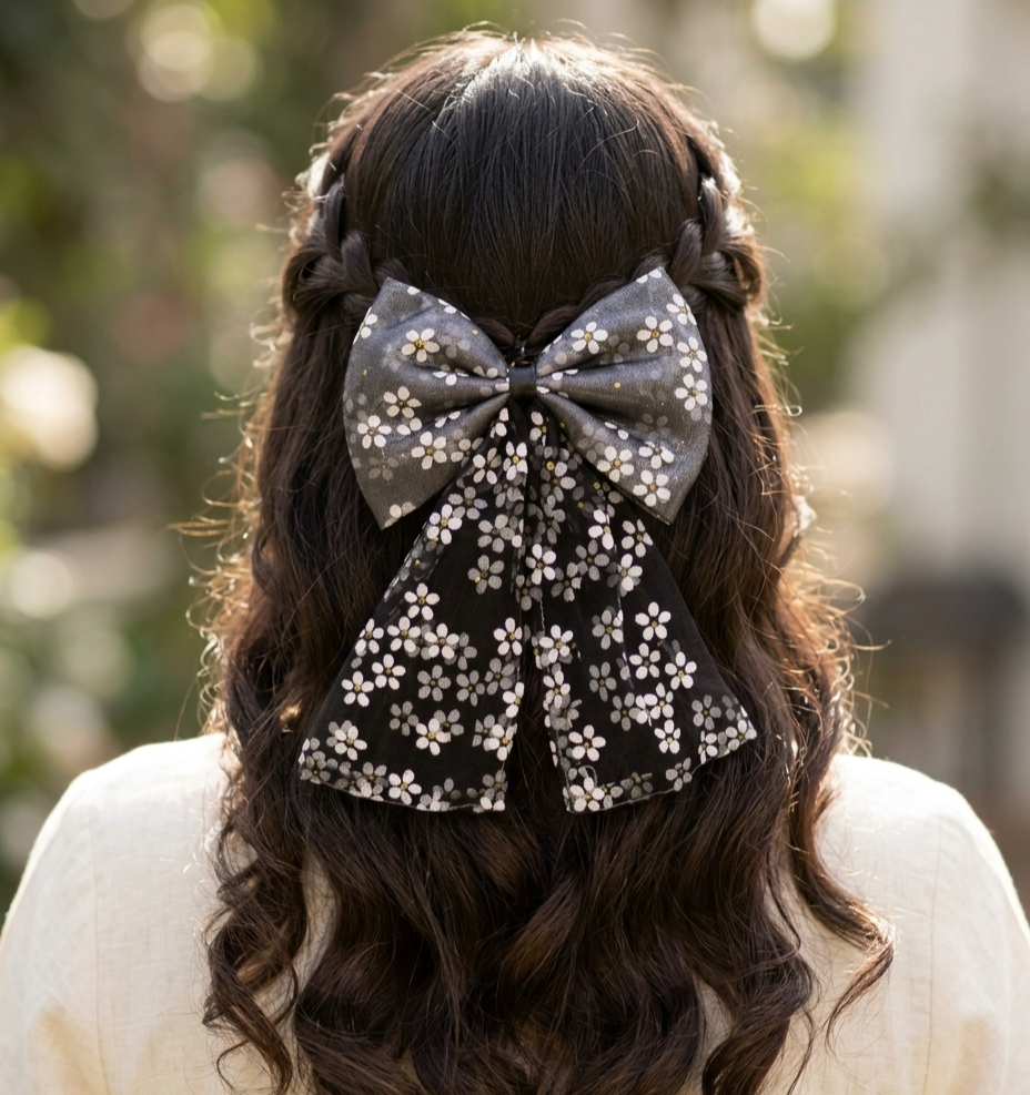 Daisy Dream - Organza Statement Bow Clip
