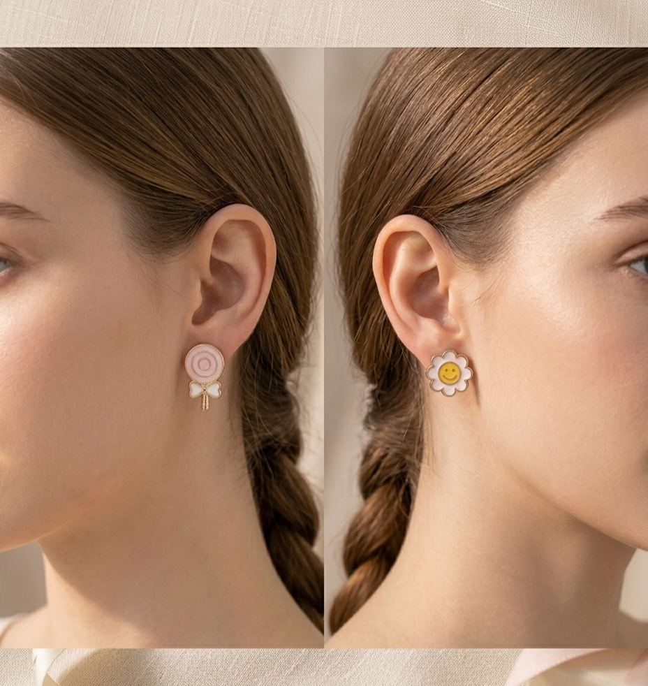 Lollipop Mis-match earrings