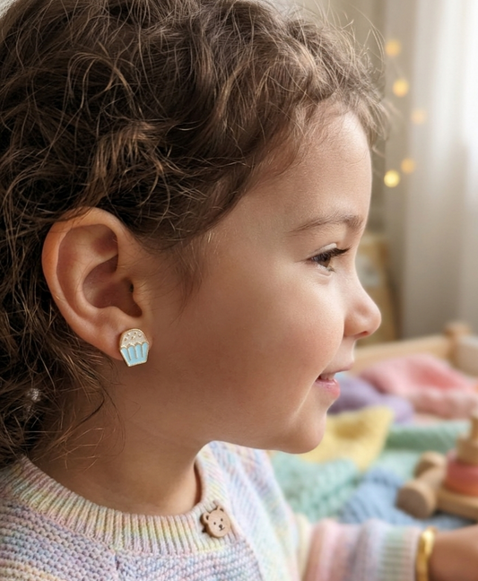 Velvet Cupcake Studs