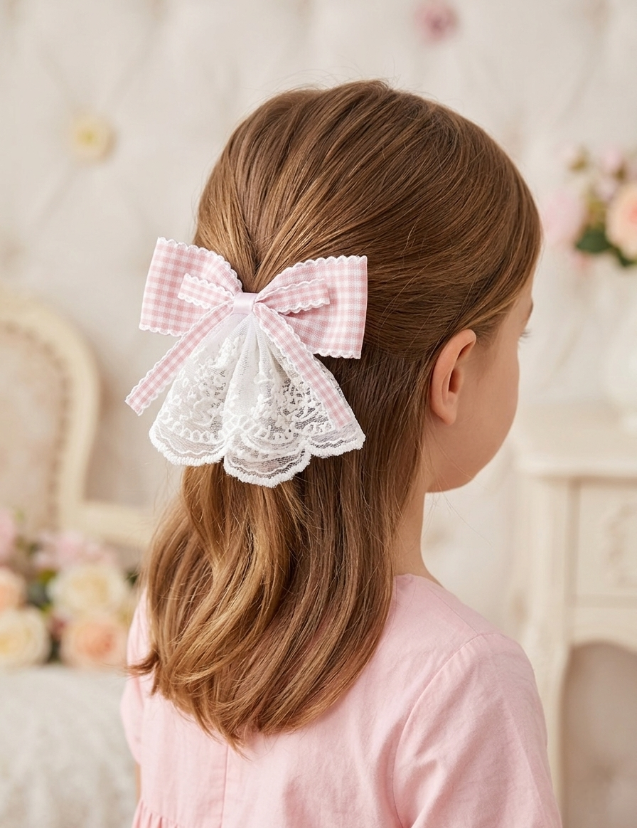 The Picnic Lace Bow Clip