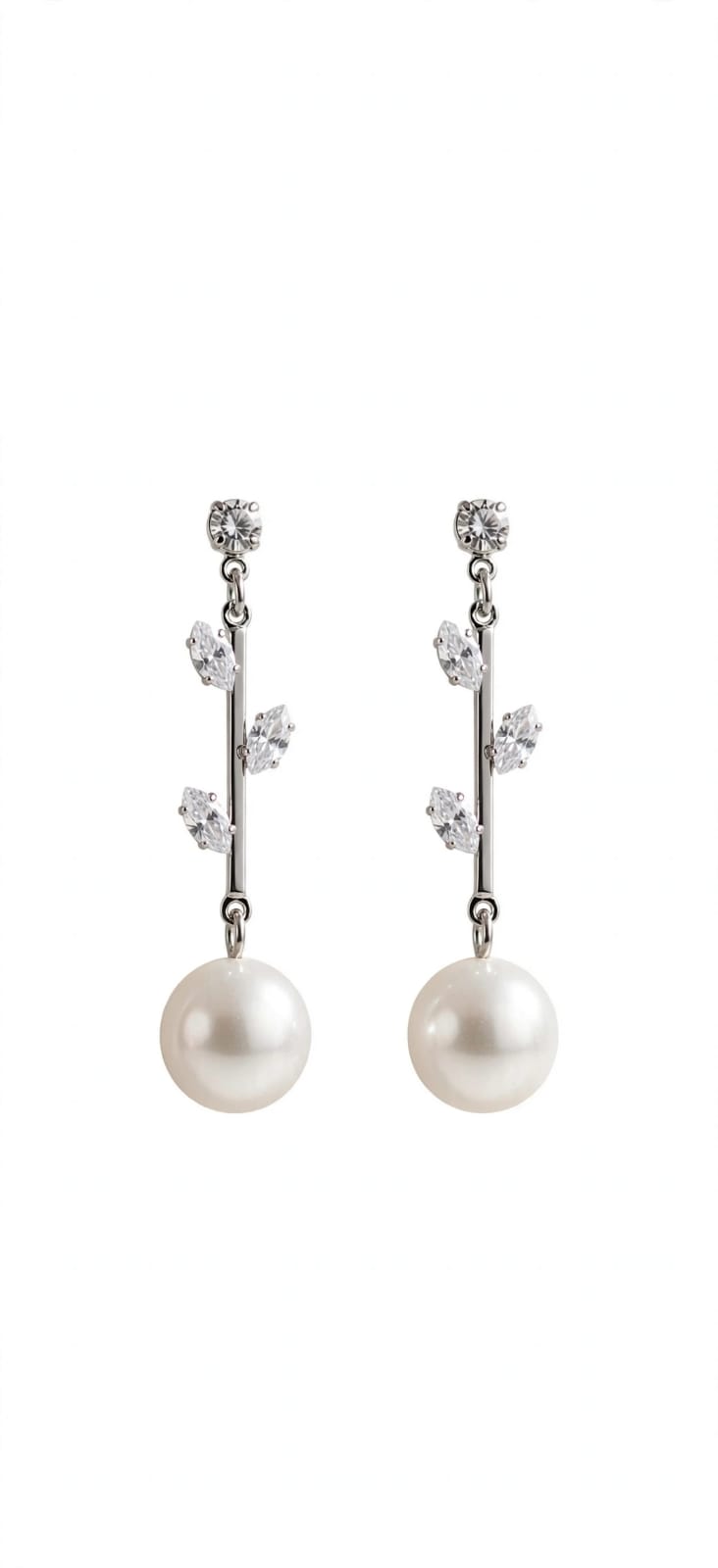 Stella Pearl Cascade Drop Earrings - Gold