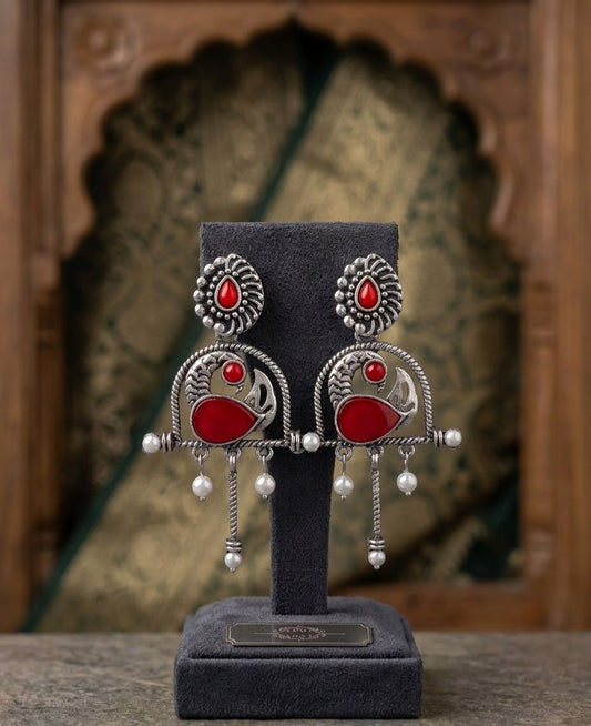 Silver Mayura Chandrika Hangings