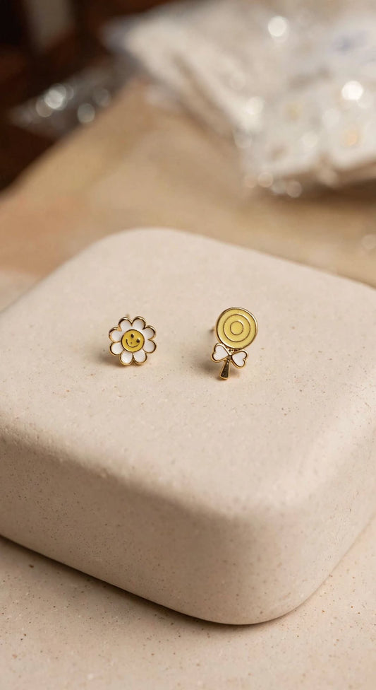 Lollipop Mismatch Earrings