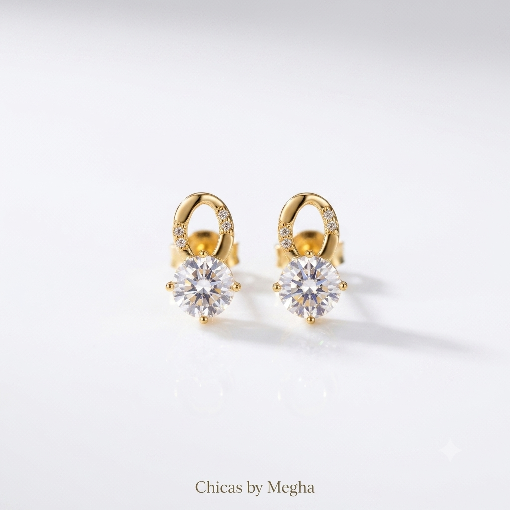 Solitaire Aura Studs