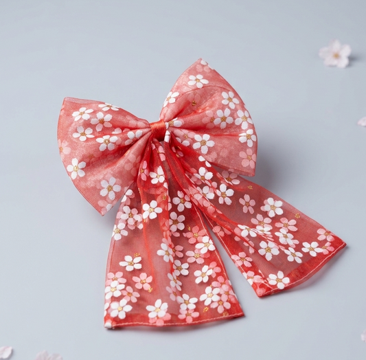 Daisy Dream - Organza Statement Bow Clip