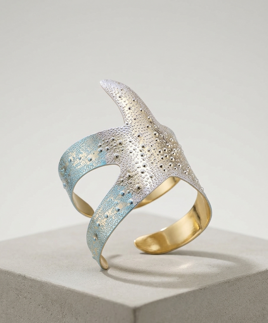 Seaside Textured Statement Cuff