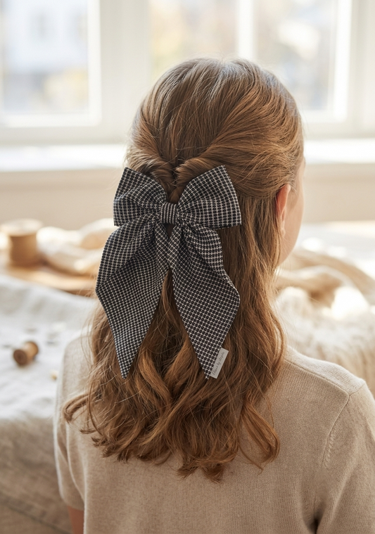The Tweed & Tailored Hair Bow