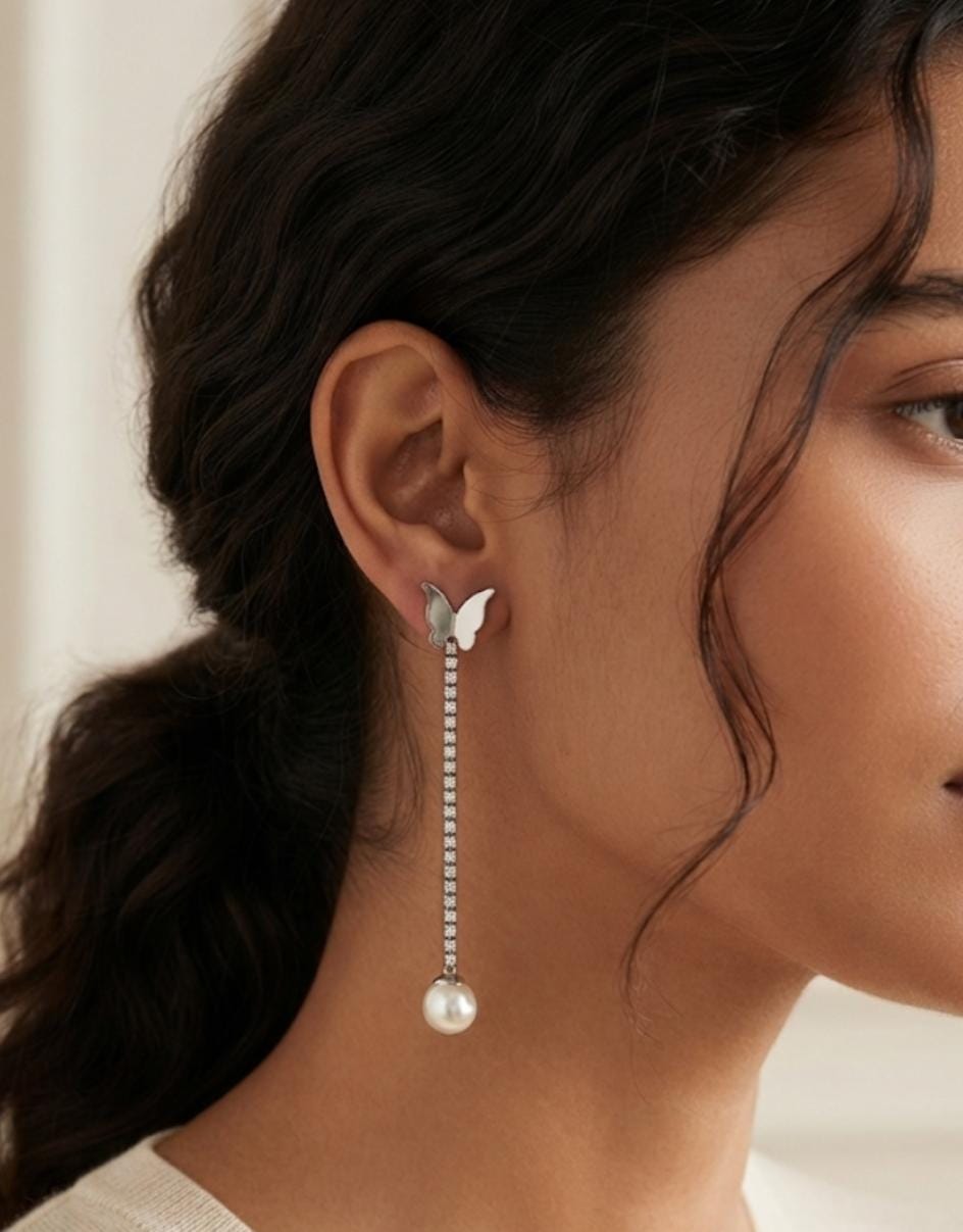 The Celestia Butterfly Drop Earrings