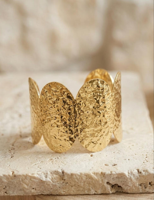 The Scalloped Hammered Cuff