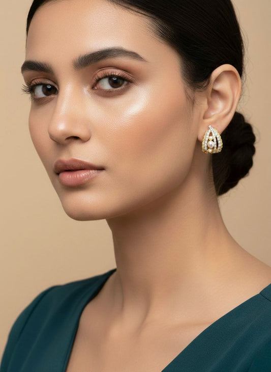 Vintage Pearl Cascade Earring