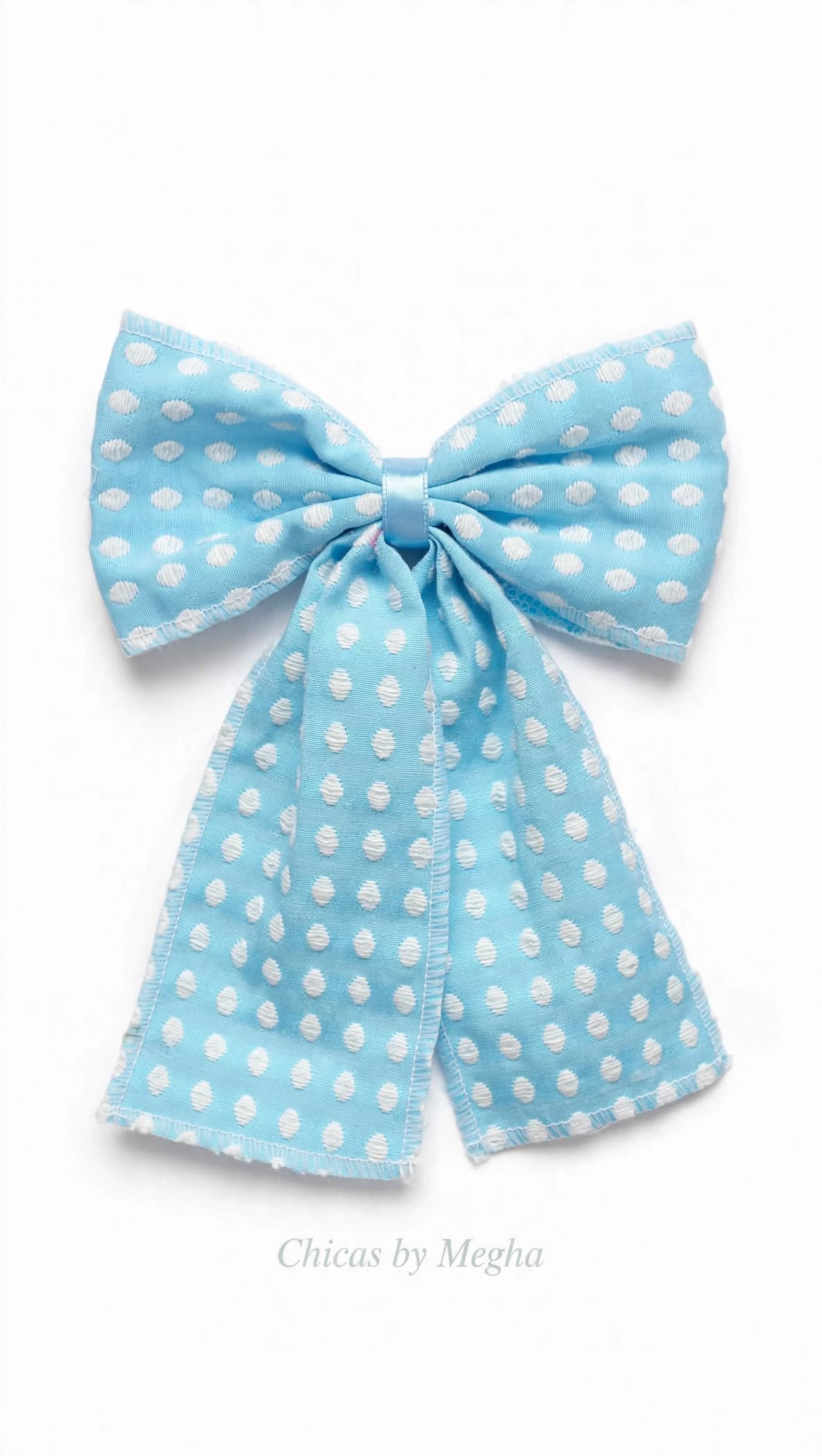 Sky Polka Bow
