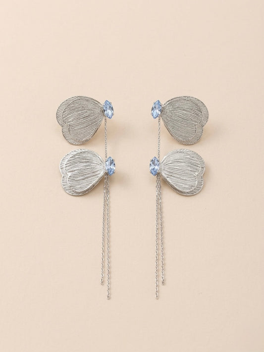 Silver Butterfly Cascade Drops
