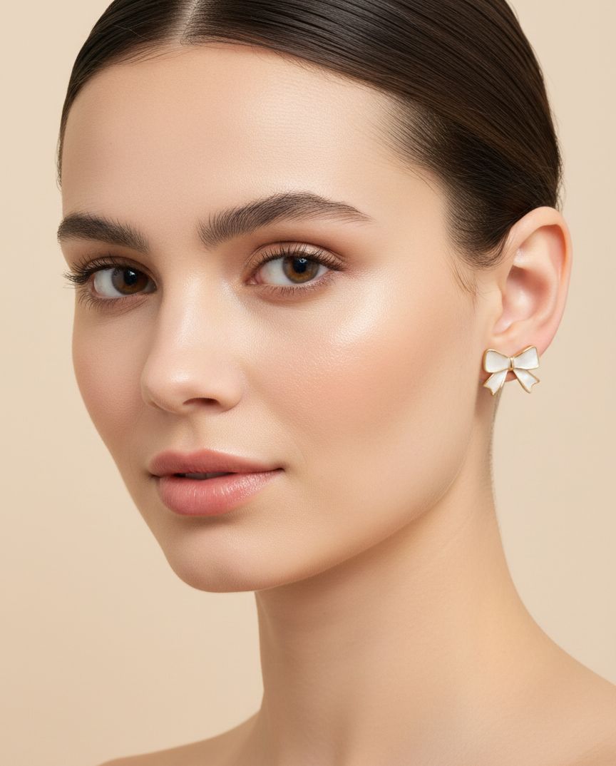 Classic Enamel Ribbon Studs