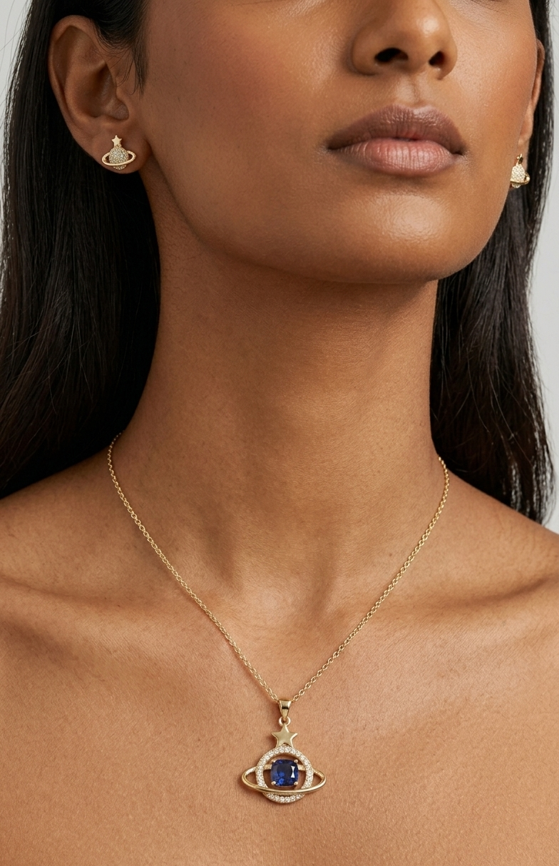 Celestial Saturn Jewelry Set