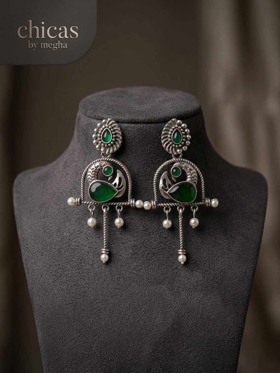 Silver Mayura Chandrika Hangings
