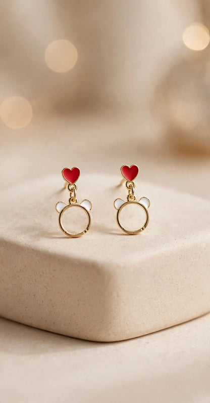 Lovey Bear Drop Earrings
