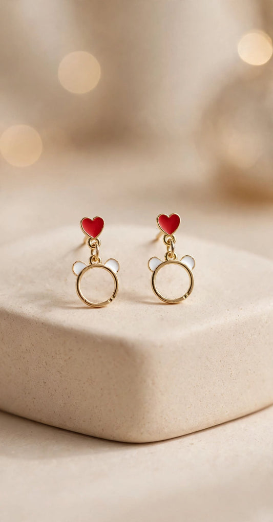 Lovey Bear Drop Earrings