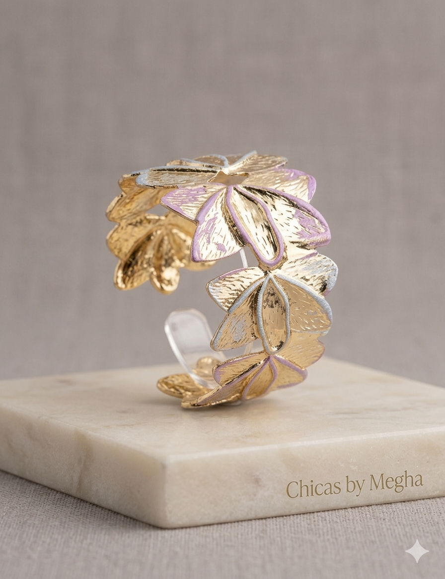 Lotus Blossom Statement Cuff