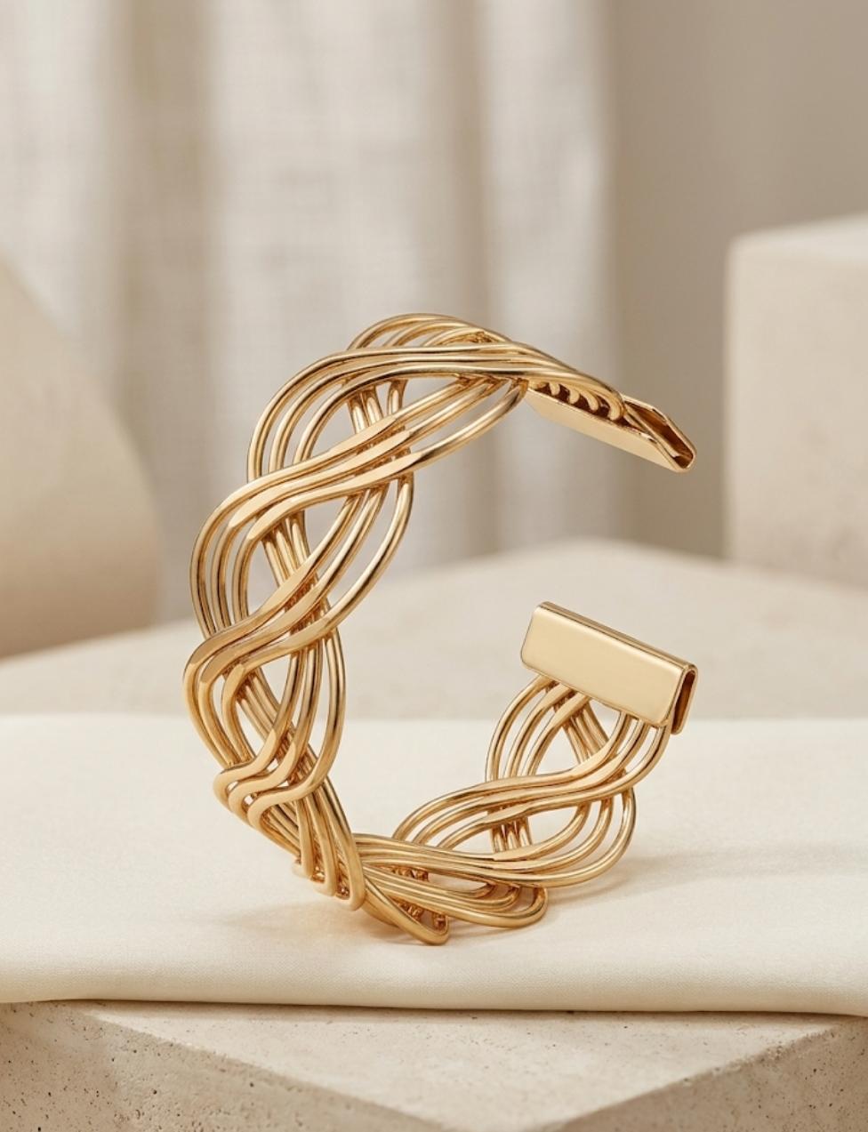 Aurelia Woven Cuff Bracelet