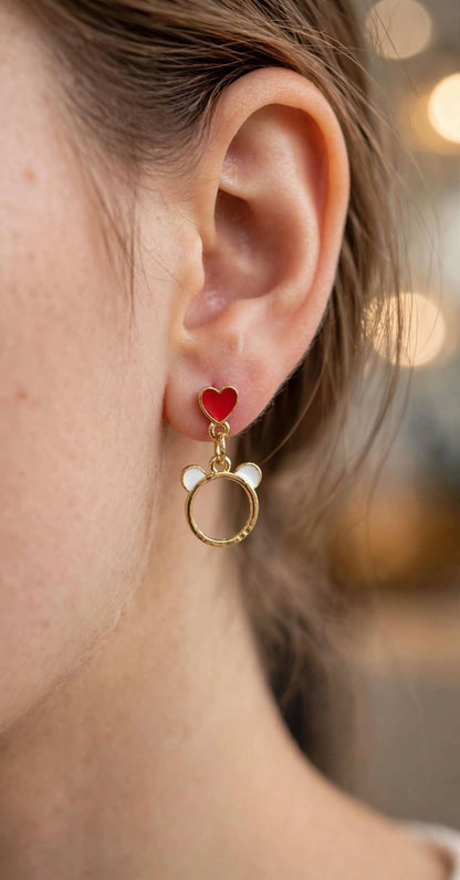 Lovey Bear Drop Earrings