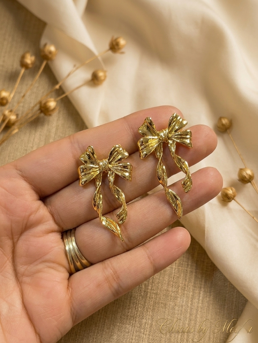 The Coquette Ribbon Studs