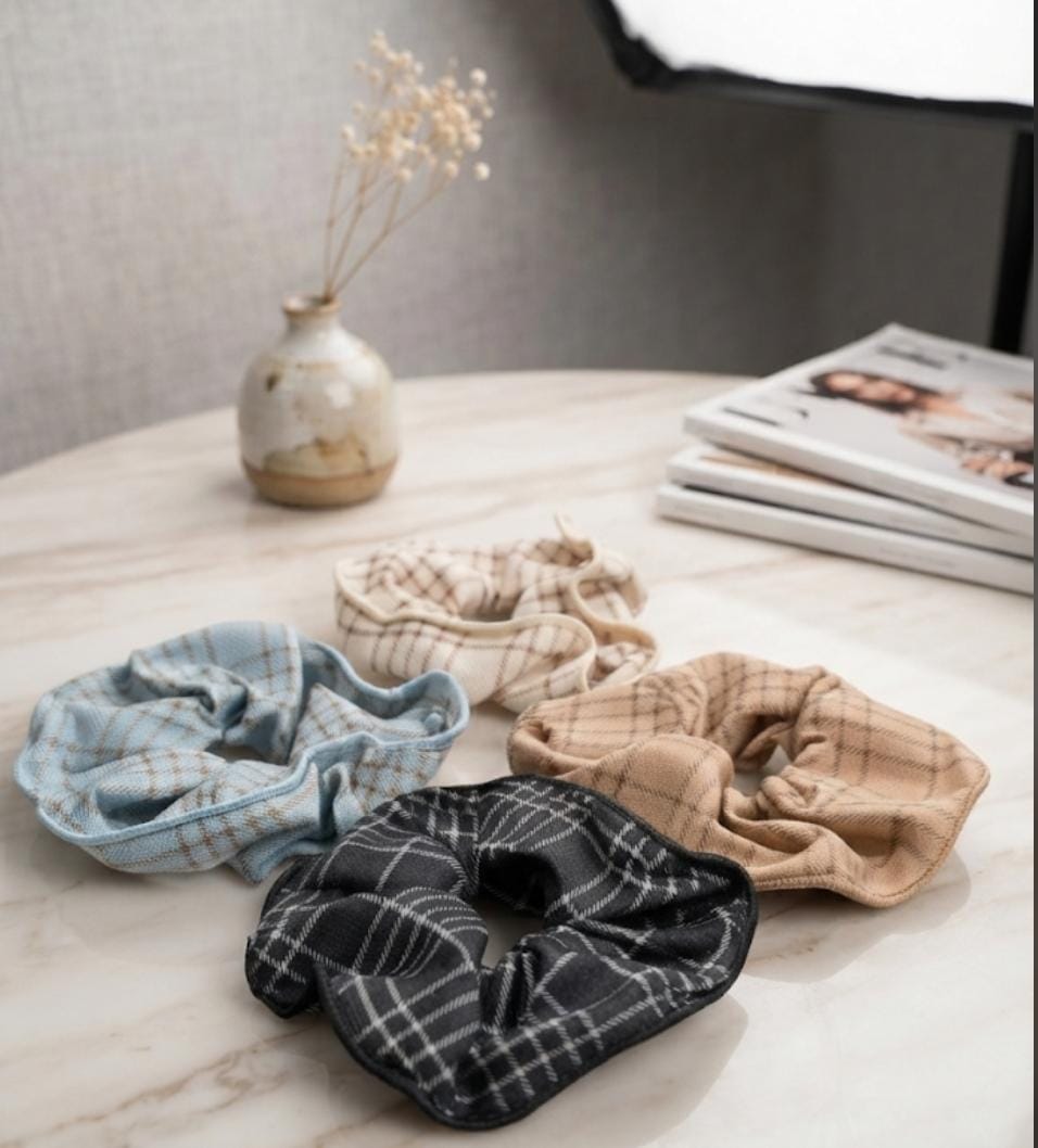 Plaid Scrunchie