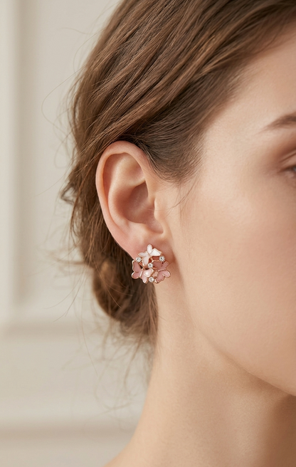 Blush Butterfly Studs