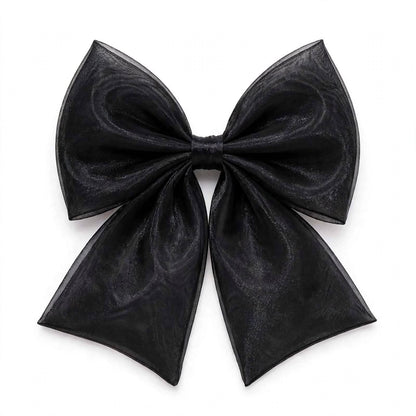 Coquette Organza Bow Hair Clip - Big Tail Bow
