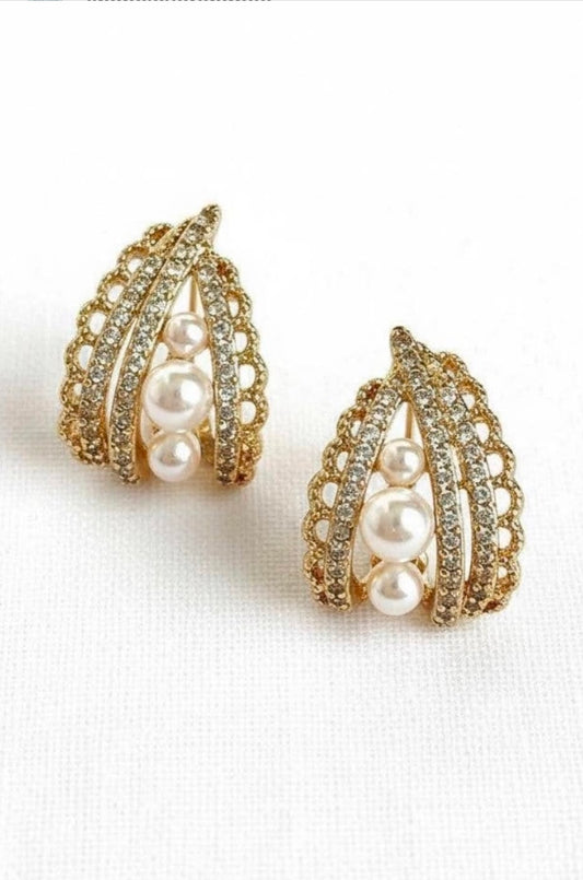 Vintage Pearl Cascade Earring