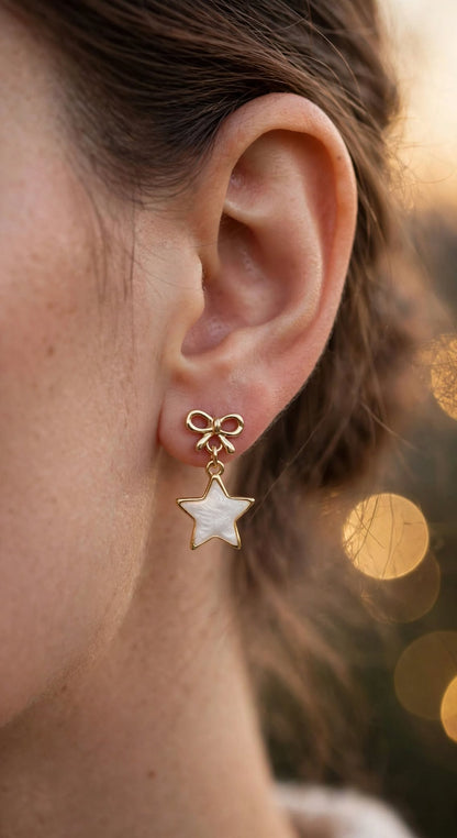 Pastel Star and Moon Mismatched Stud Earrings