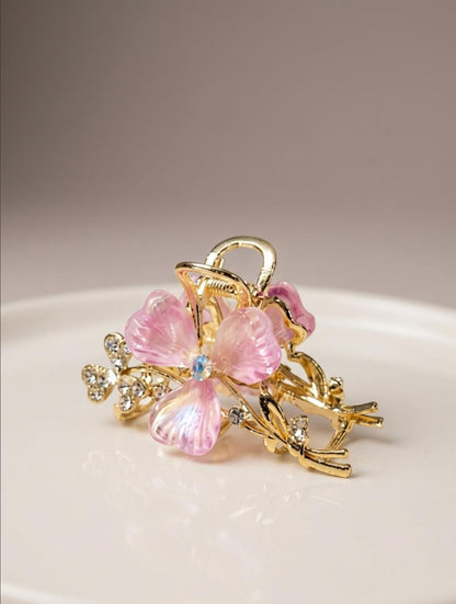The Shimmering Petal Claw Clips