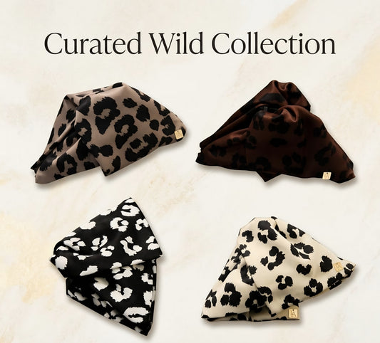 Wild leopard Print Hair Clutch