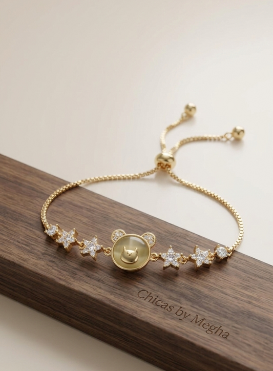 Starry Bear Adjustable Bracelet