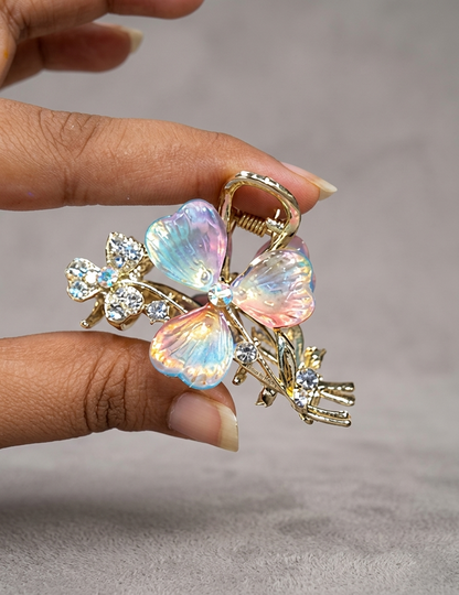 The Shimmering Petal Claw Clips
