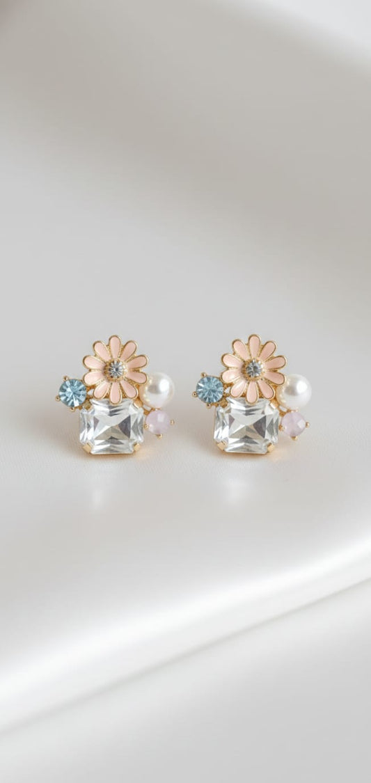 Petal & Pearl Cluster Studs