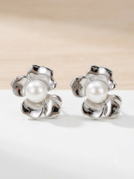 Blossom Pearl Stud Earrings