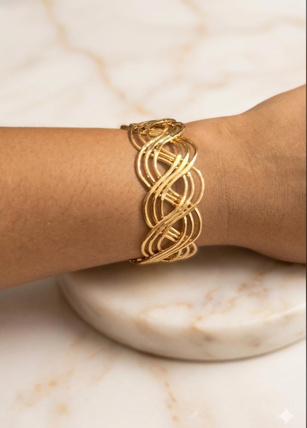 Aurelia Woven Cuff Bracelet