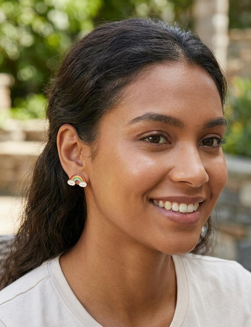 Over the Rainbow Pastel Stud Earrings