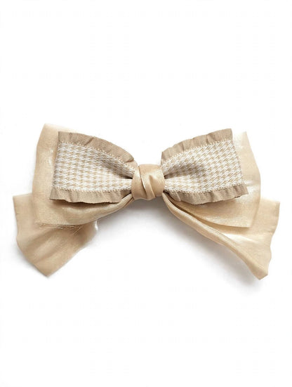 Tweed Hair Bow